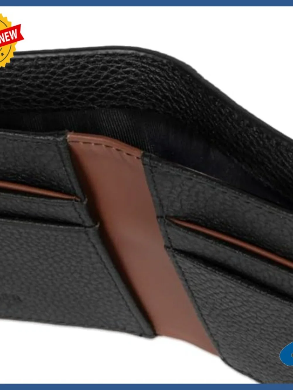 Genuine Leather Slimfold RFID Bifold Wallet for Men